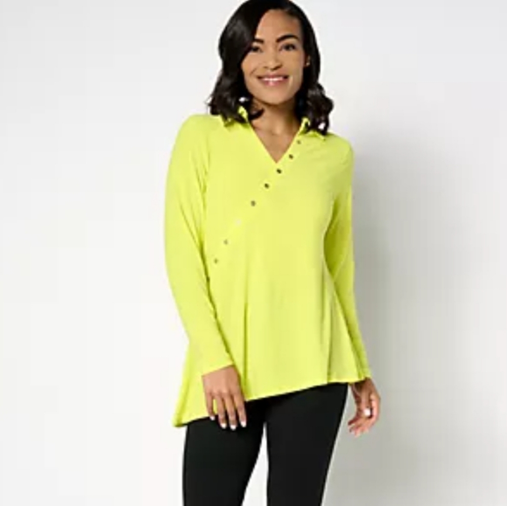Women with Control Asymmetric Tunic, Size Medium, RN#158368, NWT